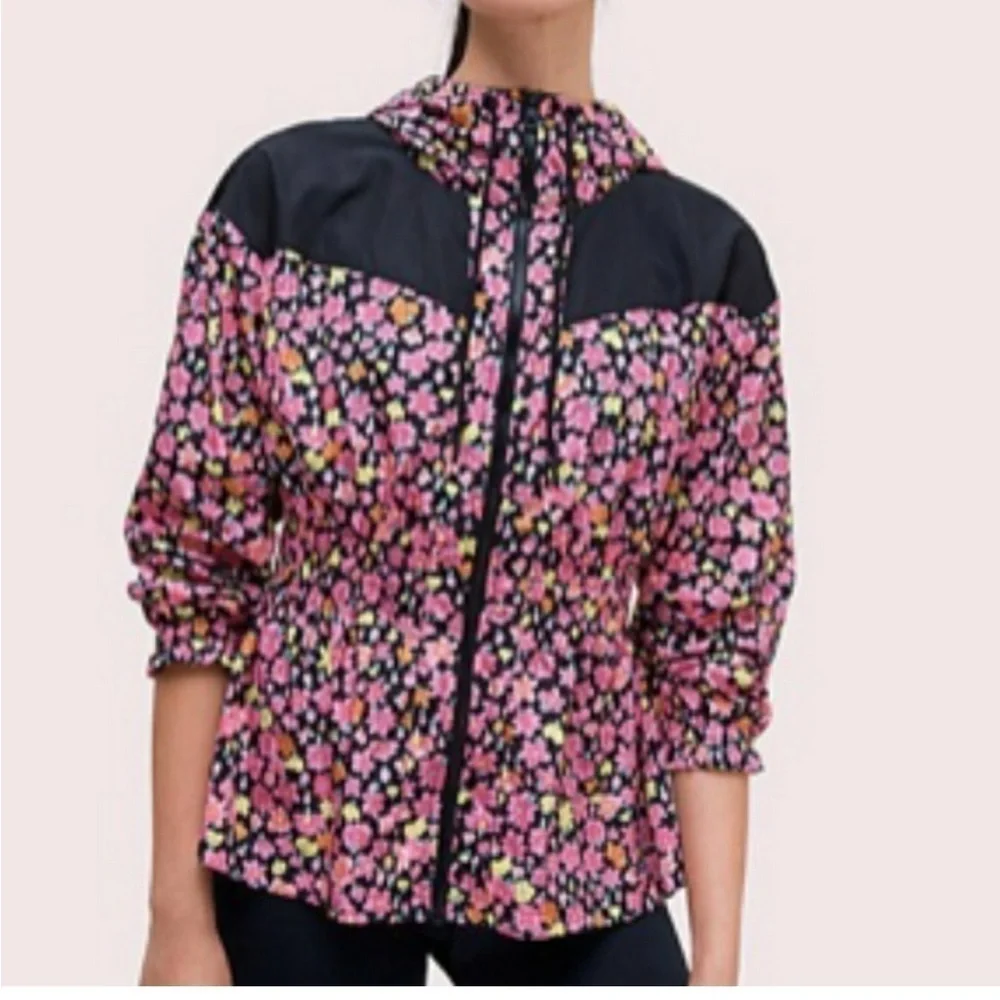 NWT Kate Spade Anorak Hooded Floral Jacket